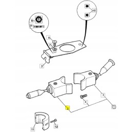 JCB ekskavatoriaus-krautuvo priekinis ir galinis pavaros jungiklis