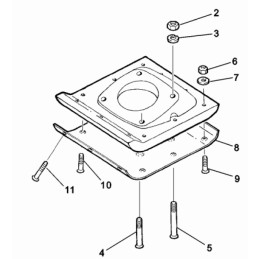 Wacker bs60 bs62 bs65 varžtų rinkinys 0017938