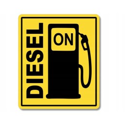Degalų žymėjimo lipdukas degalų dyzelinas žalias aliejus