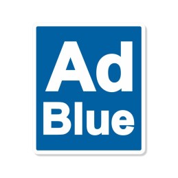 Adblue lipdukas, žymintis katalizinį skystį