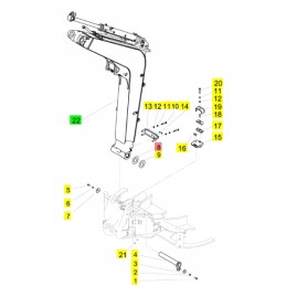 Yanmar rankos pagalvėlė 60x120x0 5