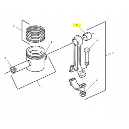 Švaistiklio įvorė teleskopinio krautuvo ekskavatoriniam krautuvui