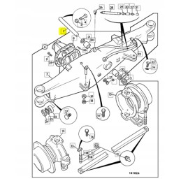Tilto pakabos kaištis JCB ekskavatoriniam krautuvui