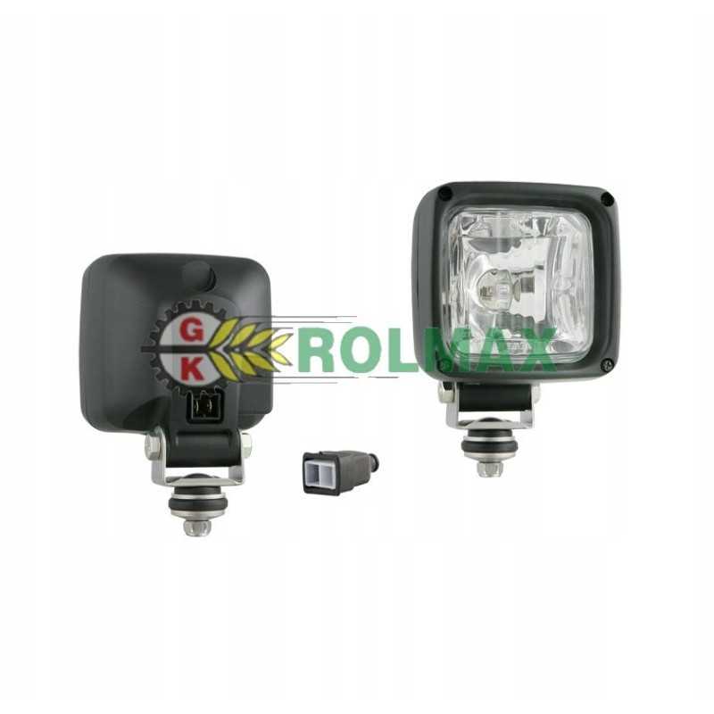 Halogeninė darbo lempa su įmontuota stiprintuvo jungtimi