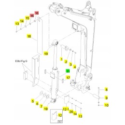 Yanmar cilindro dangtelio poveržlė