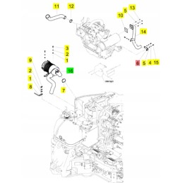 Yanmar išmetimo vamzdžio laikiklis sv vio