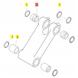 Yanmar kaušo sandariklis 45x39