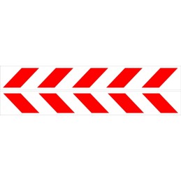 Įspėjamieji lipdukai, šviesą atspindintys laminato diržai, 60x8 cm