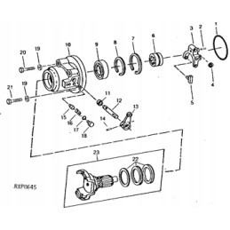 Antspaudas John Deere 770d 646 544e
