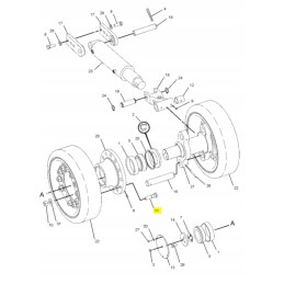 Caterpillar teleskopinis krautuvas M318 ekskavatoriaus kaištis