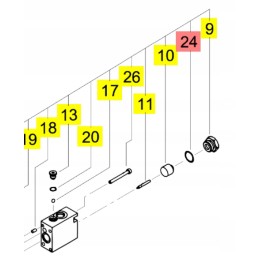 Yanmar O žiedas vožtuvo blokui 1b p18