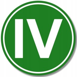 Euro 4 lipdukas, ADR ženklinimas, išmetamųjų dujų grynumas, 12 cm