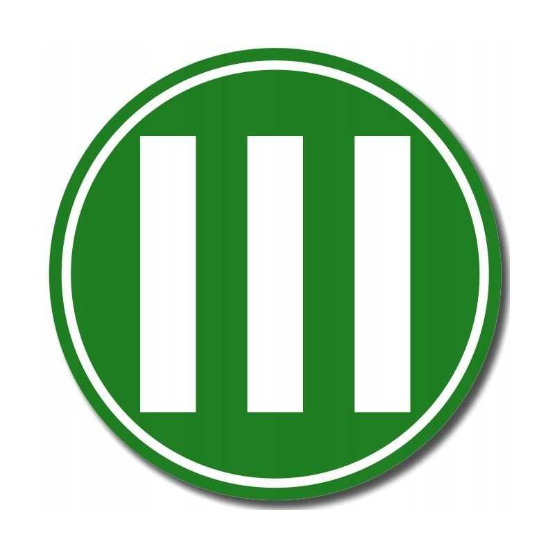 Euro 3 lipdukas, ADR ženklinimas, išmetamųjų dujų grynumas, 12 cm