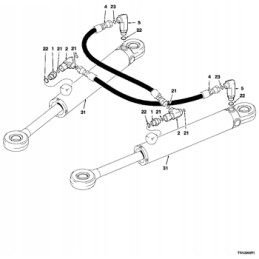 Jungties adapteris john deere 450g 210c 700h