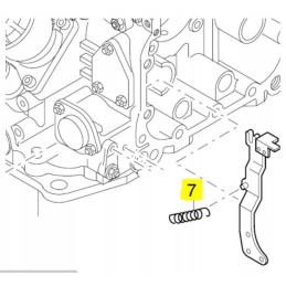 Hatz serijos 1d reguliatoriaus svirties spyruoklė 04000200