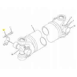 Skersinis spaustukas skirtas ekskavatoriaus krautuvui Cat