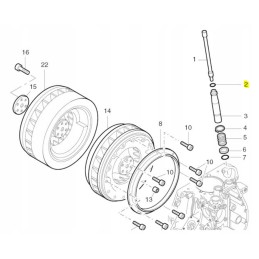 Hatz 1d41 1d81 stūmiklio dangtelis arba žiedas 50330200