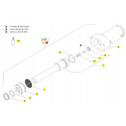 Yanmar v8 v100 pavaros sandariklių rinkinys