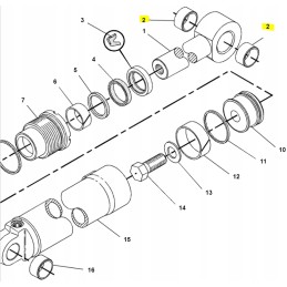 Rankos kėlimo cilindro rankovės kat