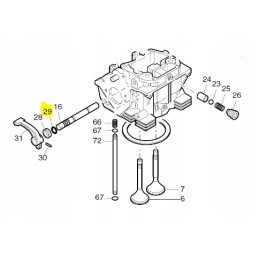 Hatz 1d41 1d81 o žiedinė svertų kova 40022401
