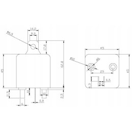 Automobilio relė 12v 200a, stiprus uždarymas