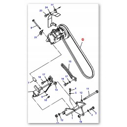 Komatsu oro kondicionieriaus diržo įkroviklis wa470 wa470 5