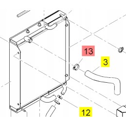 Yanmar šaltnešio žarnos spaustukas