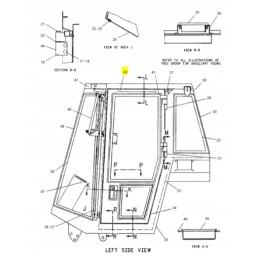 Cat 428 ekskavatorinio krautuvo langų pavara