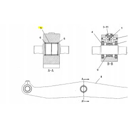 Cat buldozerio sijos įvorė