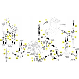 Yanmar hidraulinė žarna b95w v70s tl70s