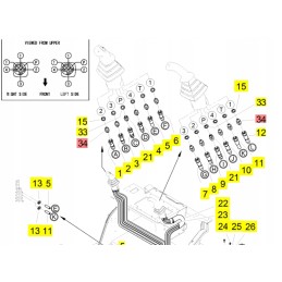 Yanmar hidraulinė jungtis b7 6 sv15vt sv100 2a