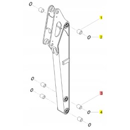 Yanmar rankos įvorė 35x45 b12 b22 2a sv15 sv22