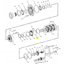 Užsandarinkite kačių ekskavatoriaus cva rato stebulę