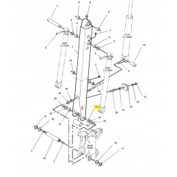Svirties įvorė ekskavatoriaus-krautuvui