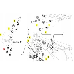 Yanmar kamštis vio10 vio82 b7 5b b25v 1 sv15 sv100