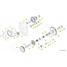 Yanmar alkūninis velenas arba žiedas tl70s tl80 v8 v80