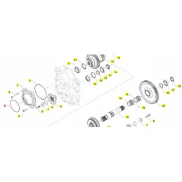 Yanmar alkūninis velenas arba žiedas tl70s tl80 v8 v80