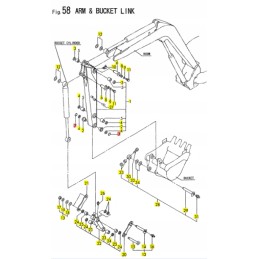 Yanmar apsaugos nuo dulkių žiedas vio30 vio50 1