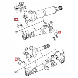 Veleno skersinio tvirtinimo spaustukas jcb 3cx 116 00525