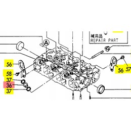 Yanmar terminio įpurškimo poveržlė 11960011450