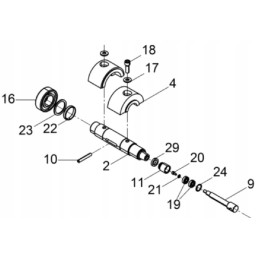 Wacker dpu vibracijos stūmoklio sandariklis 0220356
