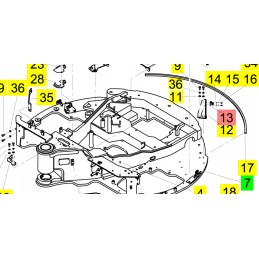 Yanmar SV60 ir SV100 1a laido laikiklis