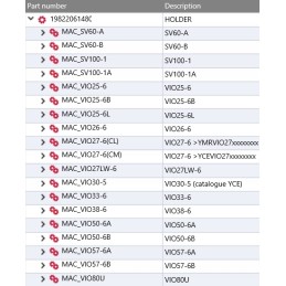 Yanmar SV60 ir SV100 1a laido laikiklis