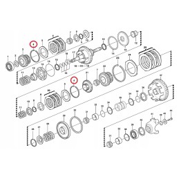 Pavarų dėžės krepšio žiedas Volvo BL 11709083
