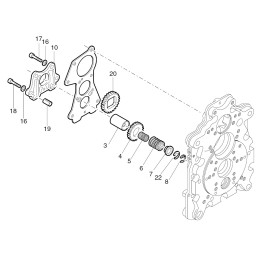 Hatz serijos 1d greičio reguliatoriaus spyruoklė 05201400