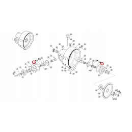 Manitou kampinės pavaros tarpiklis