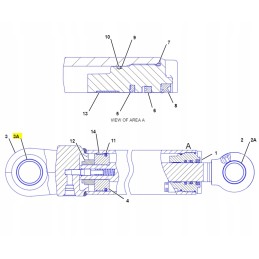 Boom cat ekskavatoriaus krautuvo pavaros įvorė