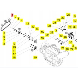 Yanmar trapecinis diržas a38 5 sv60 a sv60 b