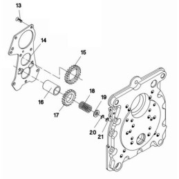 Hatz serijos 1d greičio reguliatoriaus spyruoklė 04052900