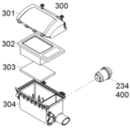 Wacker bs50 2 bs60 2 ir kiti pirminis filtras 0160459